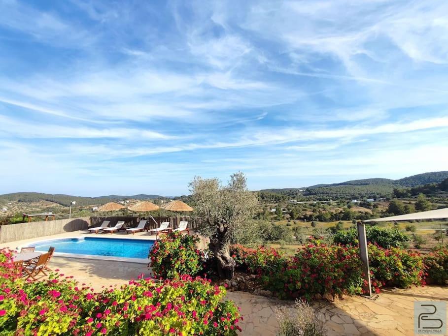 Casa Can Lluc Con Piscina, Jardin Y Vista Al Campo Sant Miquel de Balansat Eksteriør bilde
