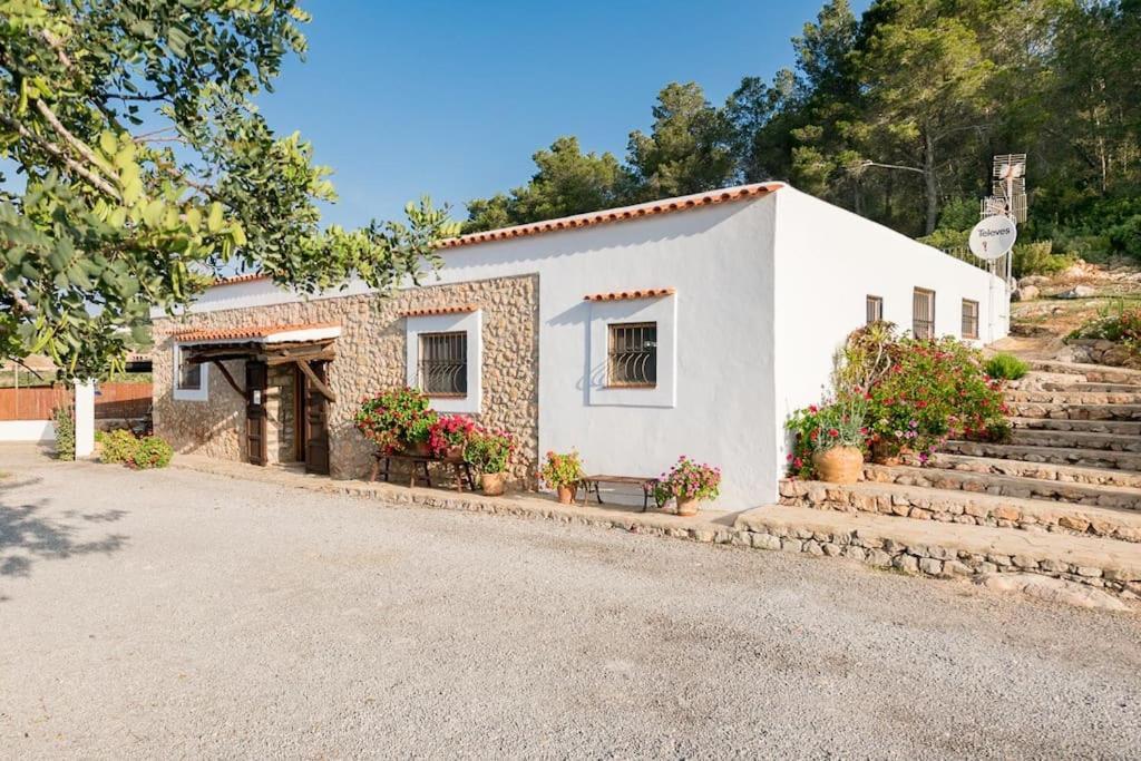 Casa Can Lluc Con Piscina, Jardin Y Vista Al Campo Sant Miquel de Balansat Eksteriør bilde