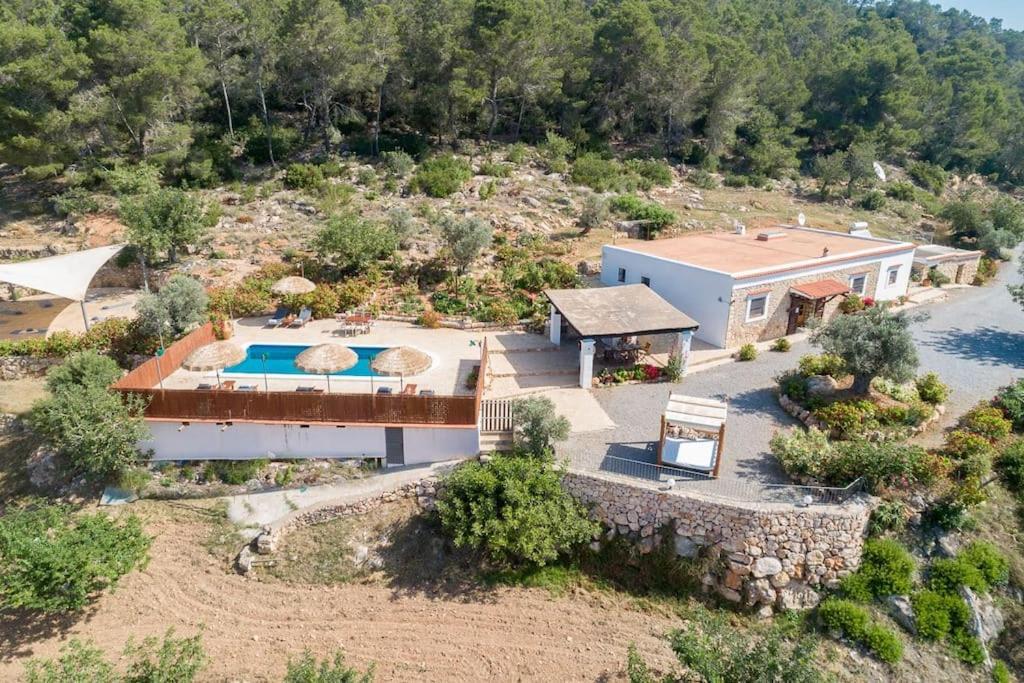 Casa Can Lluc Con Piscina, Jardin Y Vista Al Campo Sant Miquel de Balansat Eksteriør bilde