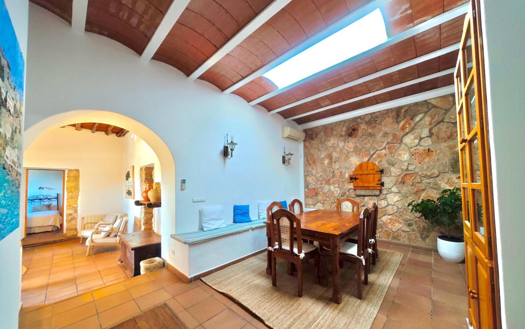 Casa Can Lluc Con Piscina, Jardin Y Vista Al Campo Sant Miquel de Balansat Eksteriør bilde