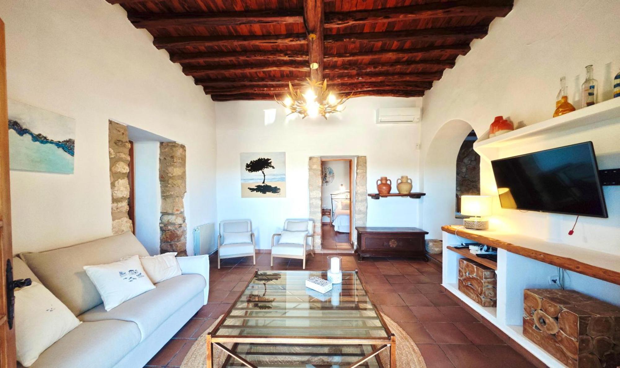 Casa Can Lluc Con Piscina, Jardin Y Vista Al Campo Sant Miquel de Balansat Eksteriør bilde