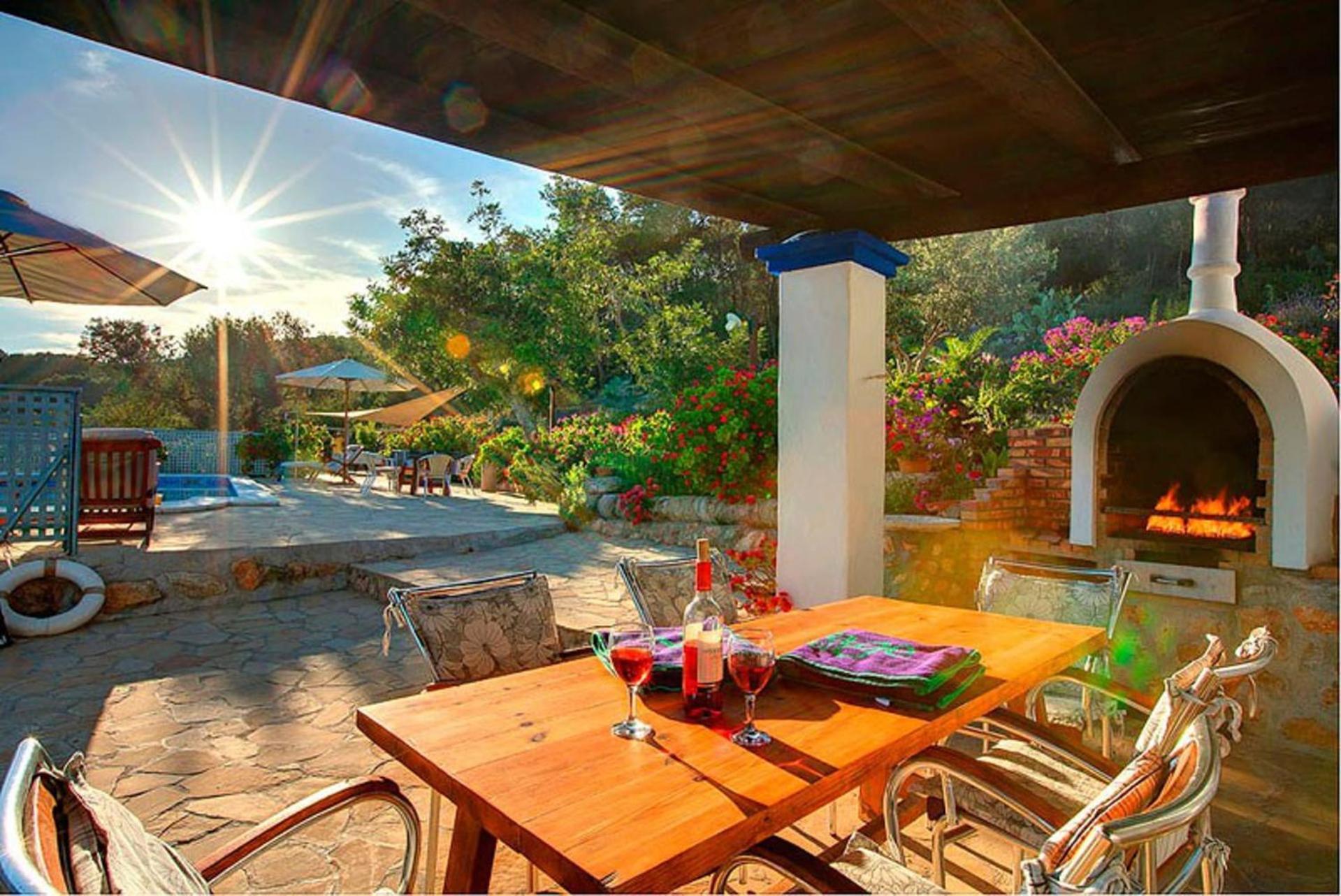 Casa Can Lluc Con Piscina, Jardin Y Vista Al Campo Sant Miquel de Balansat Eksteriør bilde
